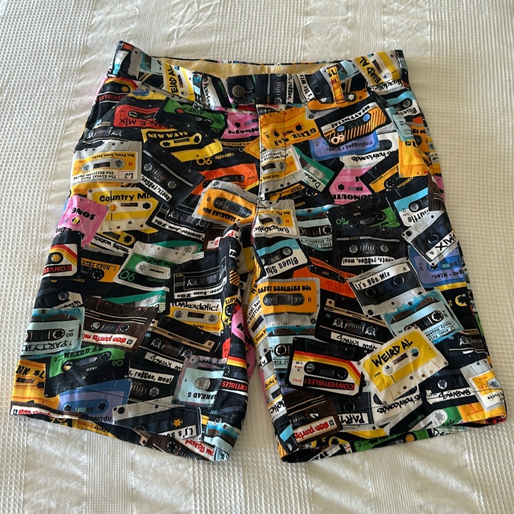 Cassette tape shorts